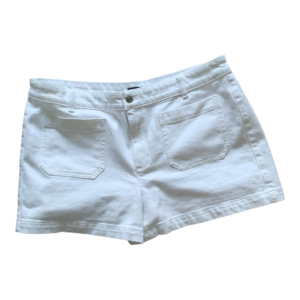 NWT J.Crew Patch-Pocket Denim Short in White Sz 14 BY325 - Picture 4 of 8